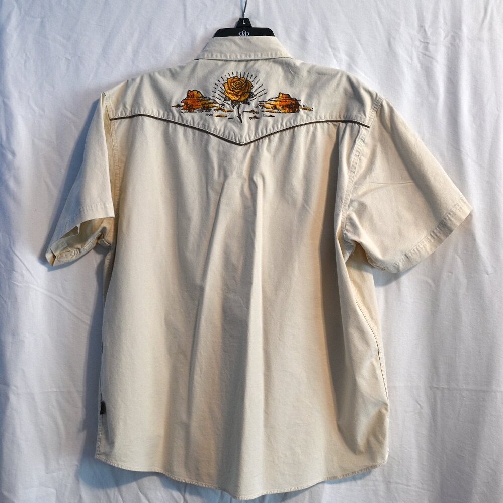 Howler Brothers ACL yellow rose short sleeve crosscut shirt L - Picture 5 of 6